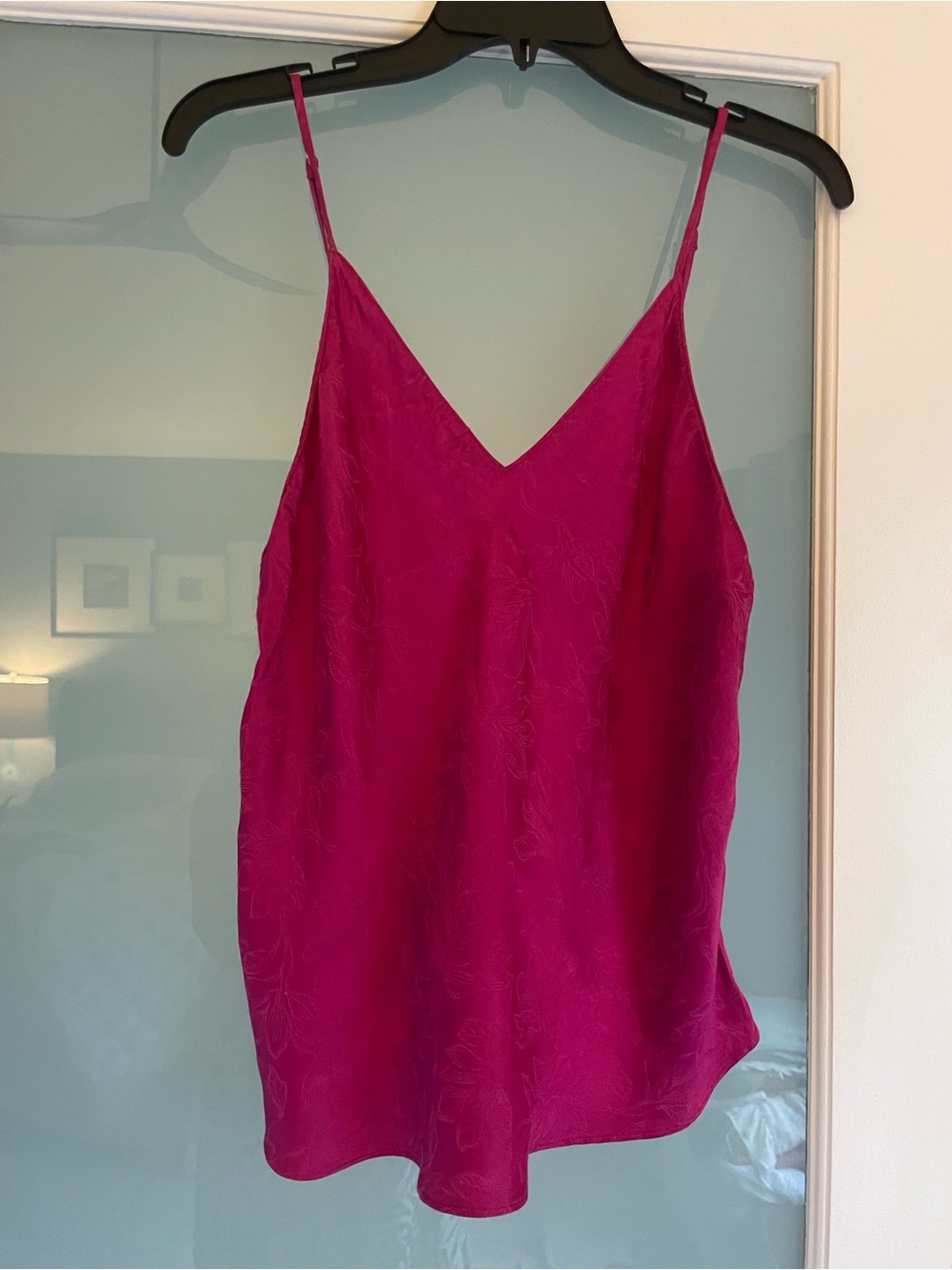 VTG VS GLD Label Satin Camisole Pink Open Back L Open Back